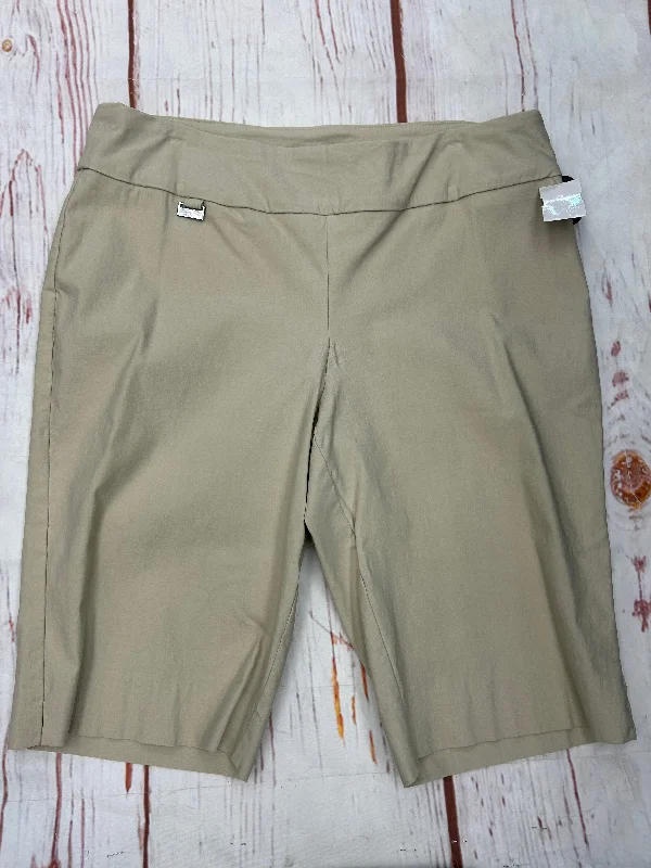 Shorts By Peck And Peck In Khaki, Size: 16