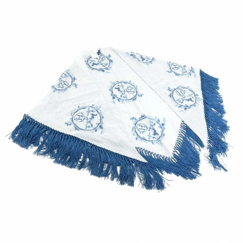 Hermes blue  Cotton Rayon Scarf (Pre-Owned)