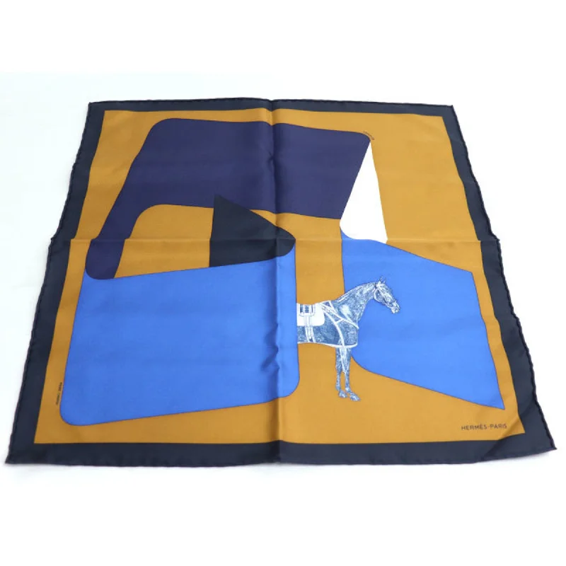 Hermes  Navy Silk Scarf (Pre-Owned)