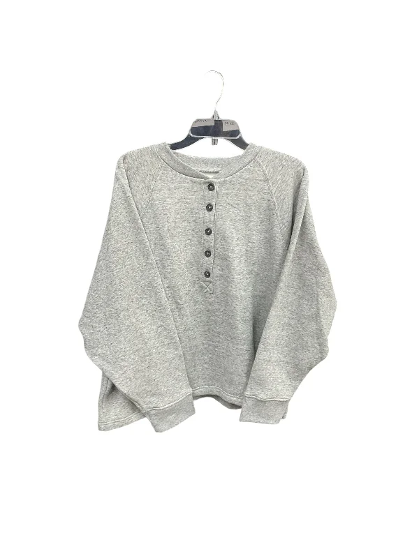 Sweatshirt Crewneck By Madewell In Grey, Size: Xl