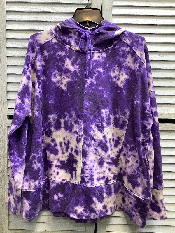 Sweatshirt Hoodie By Lularoe In Purple, Size: Xl