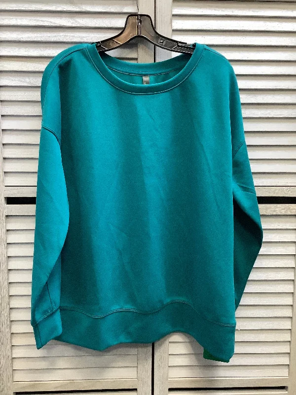 Sweatshirt Crewneck By Mondetta In Green, Size: Xl