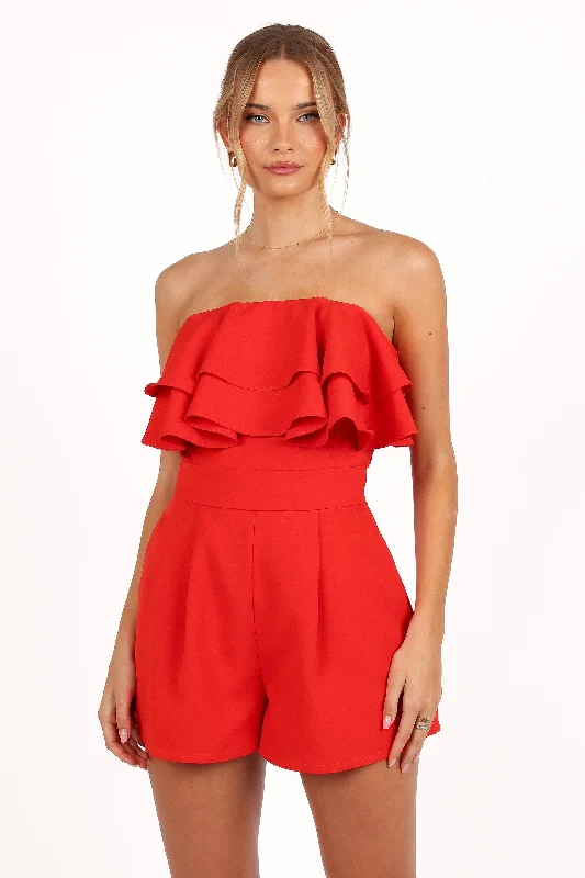 Elliott Romper - Red