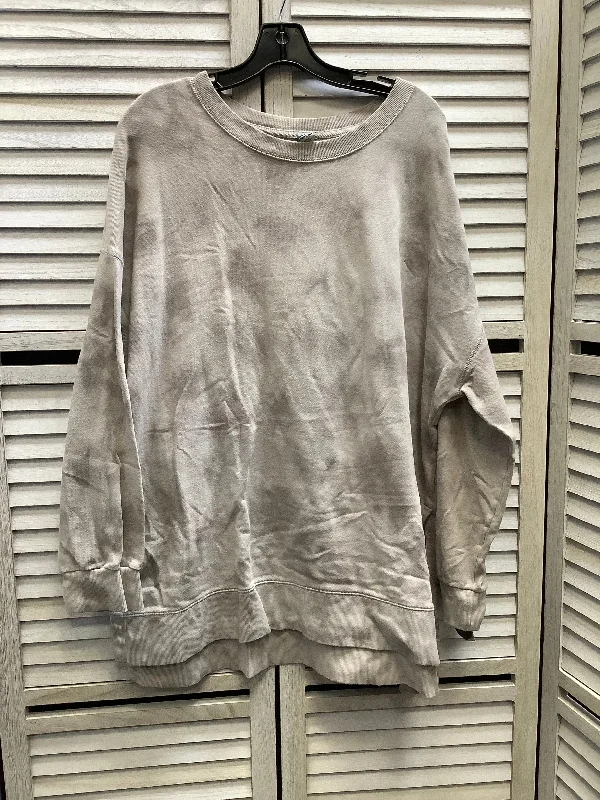 Sweatshirt Crewneck By Old Navy In Grey, Size: Xl