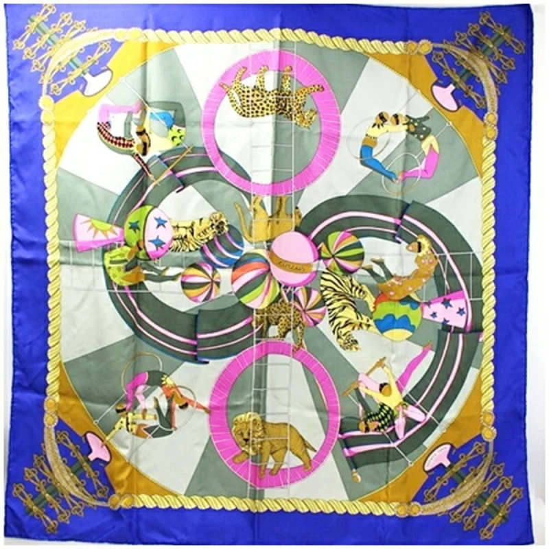 Hermes blue  Silk Scarf (Pre-Owned)