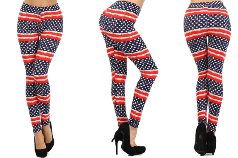 Patriotic Flag Leggings - Freedom Collection