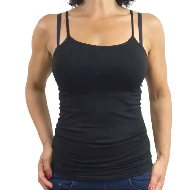 Camisole gainante noire | Camisoles amincissantes