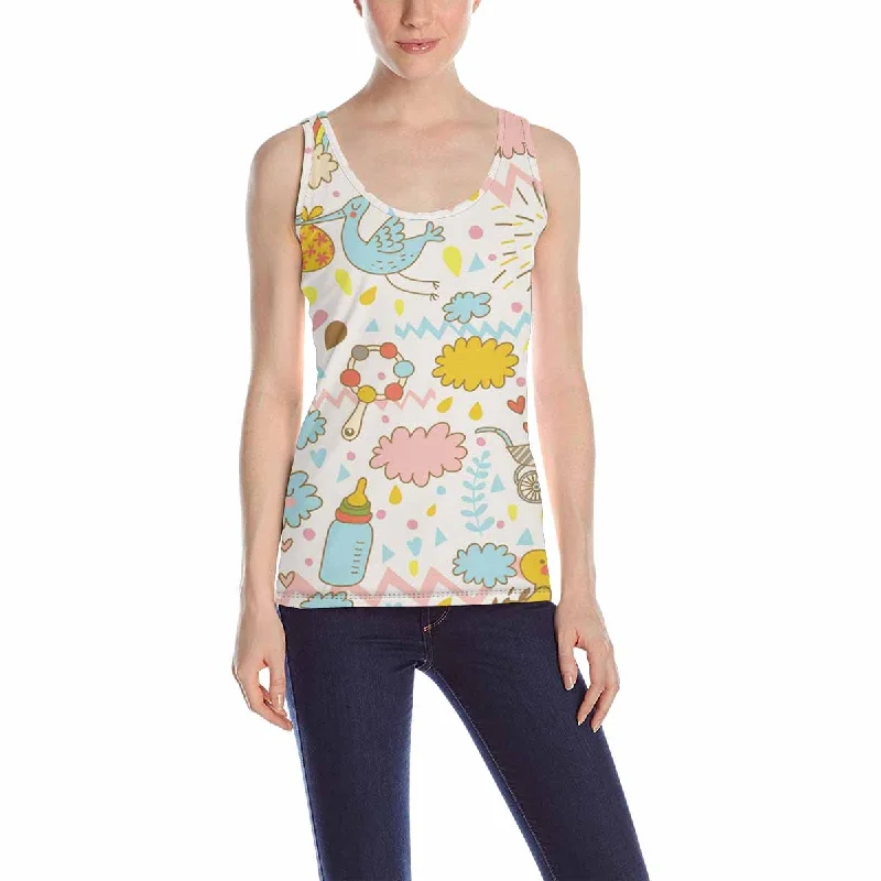 Womens Tank Tops print with cute toys