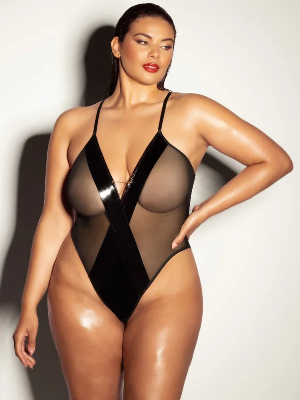 Fetish Curvy Finesse Sheer Teddy