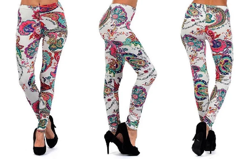 Colorful Paisley Stretch & Super Soft Leggings