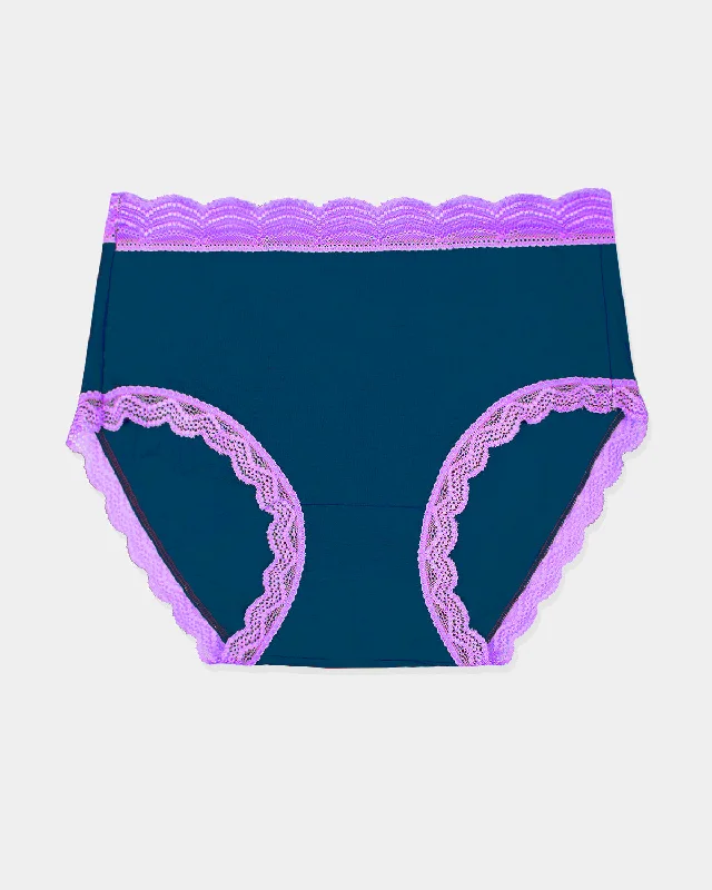 High Rise Brief - Midnight Neon Purple