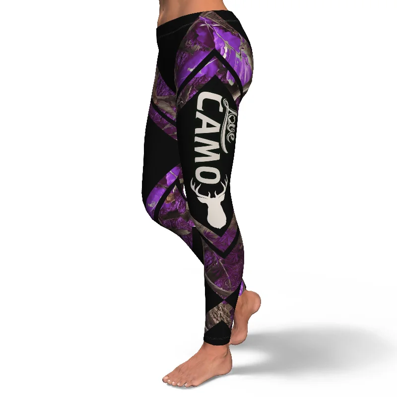 Love Camo Purple Leggings