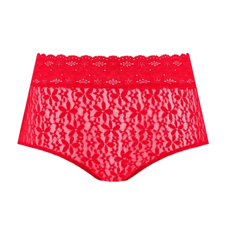 Wacoal Halo Lace Full Briefs Equestrian Red