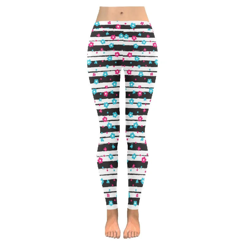 Zenzzle Cute floral print womens Low Rise yoga Leggings plus size XXS-5XL