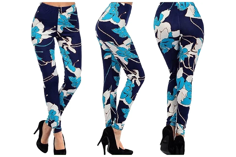 Evening Bellflowers Super Stretch Leggings