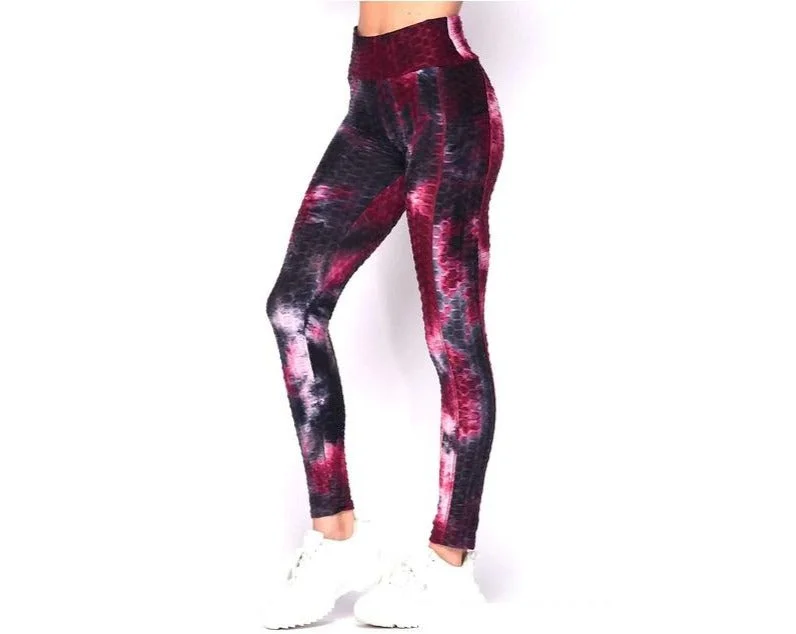 High Waist Tie Dye Butt Lift Leggings