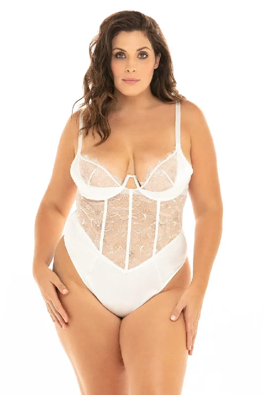 Bridal Curvy Carmella Teddy