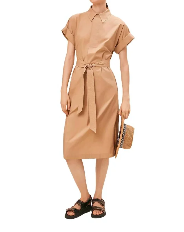 Clodie Midi Dress In Natural