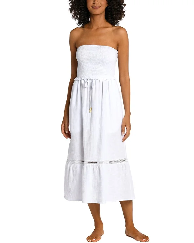 La Blanca Seaside Covers Strapless Midi Dress