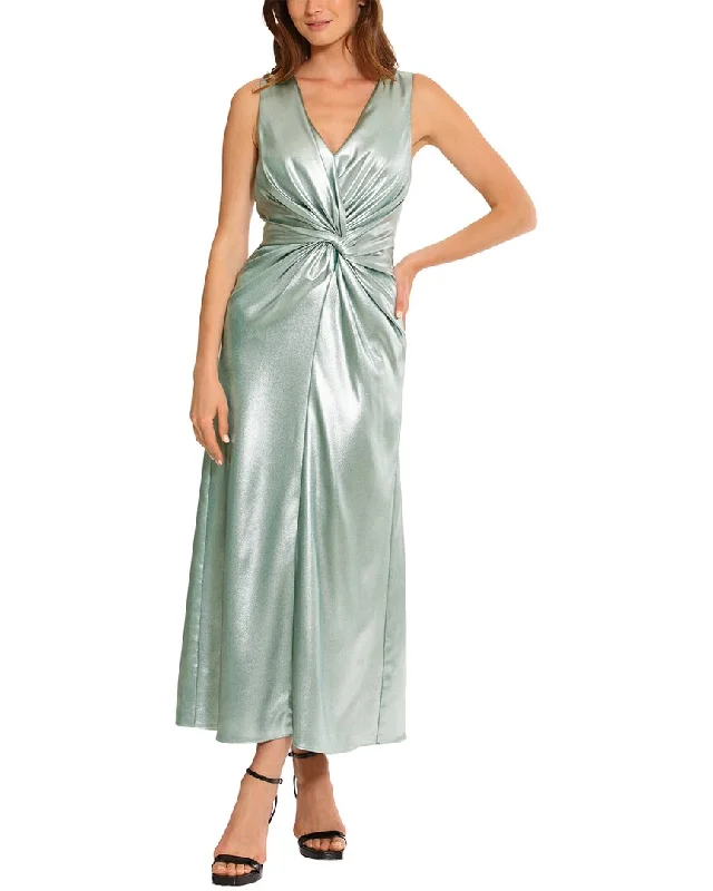 Maggy London Frosted Foil Midi Dress