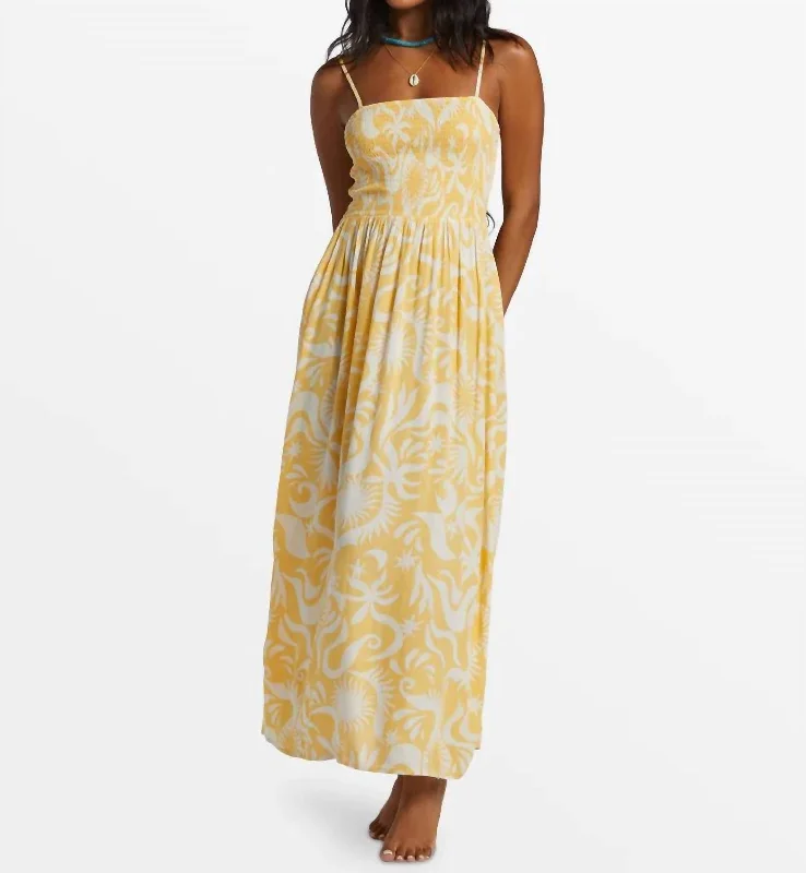 Sunspell Midi Dress In Brighter Days