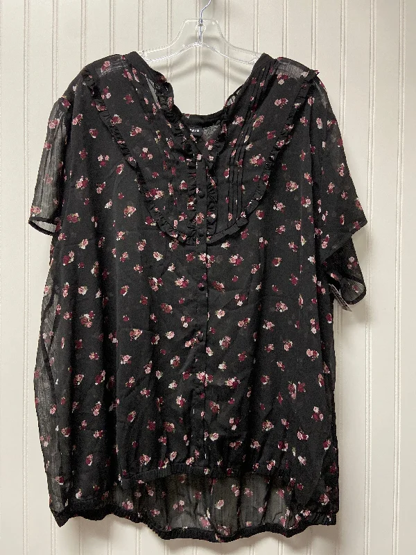 Black Top Short Sleeve Torrid, Size 4x