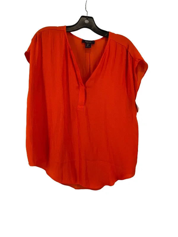 Orange Top Short Sleeve Rachel Zoe, Size M