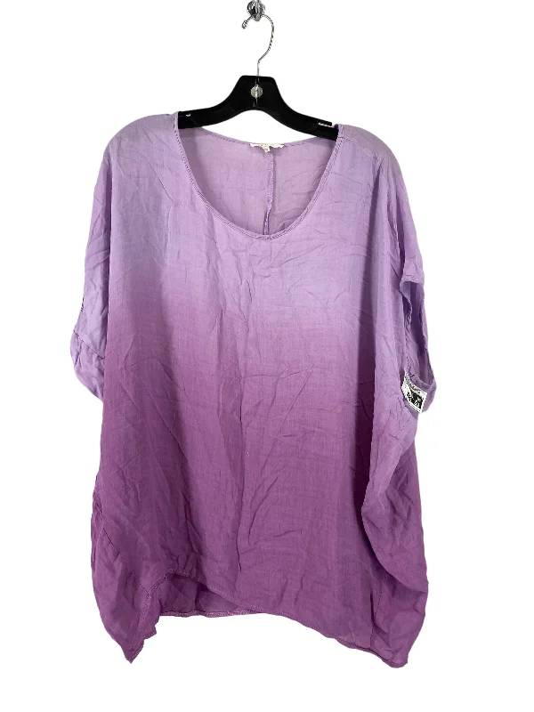 Purple Top Short Sleeve Mystree, Size S