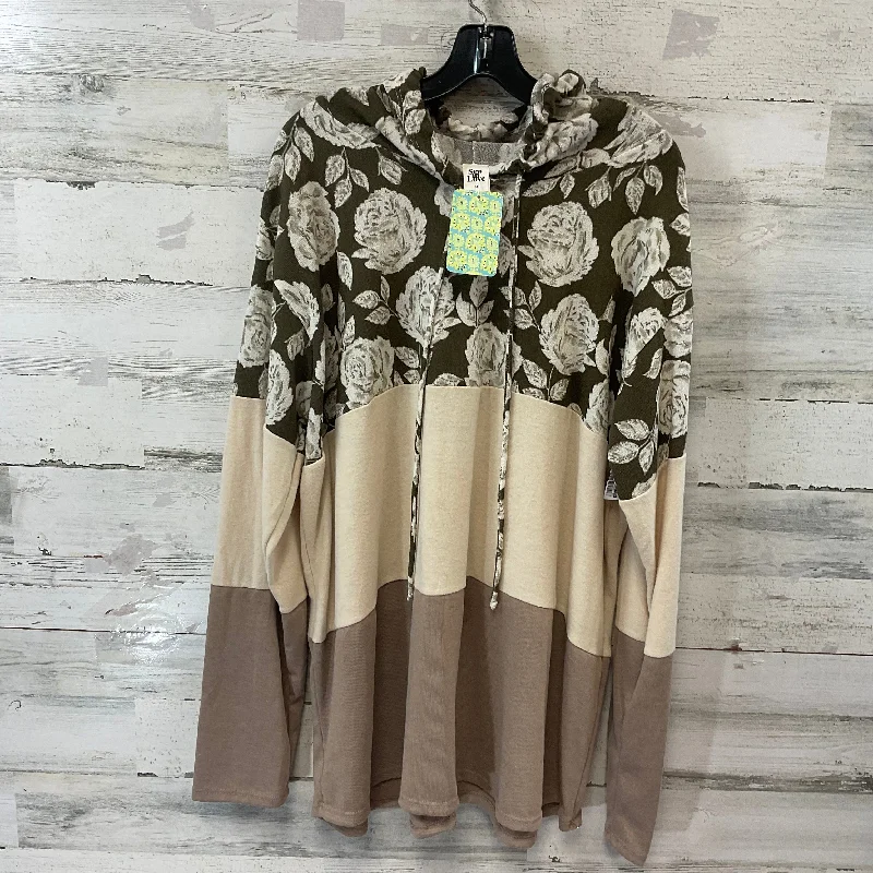 Top Long Sleeve By Sew In Love In Brown, Size: 3x