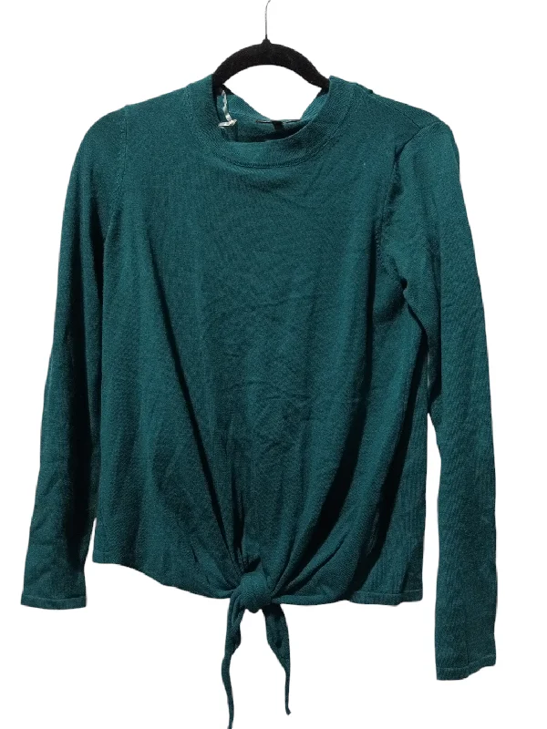 Top Long Sleeve By Staccato In Green, Size: M