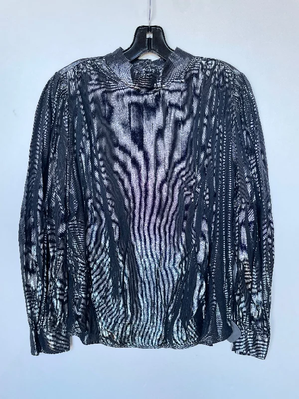 Top Long Sleeve By Velvet By Graham & Spencer In Black, Size: L