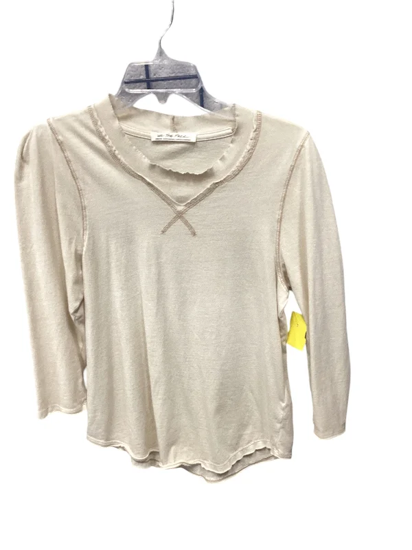 Top Long Sleeve By We The Free In Cream, Size: M