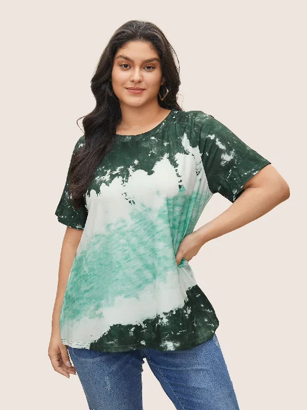 Tie Dye Round Neck T-shirt