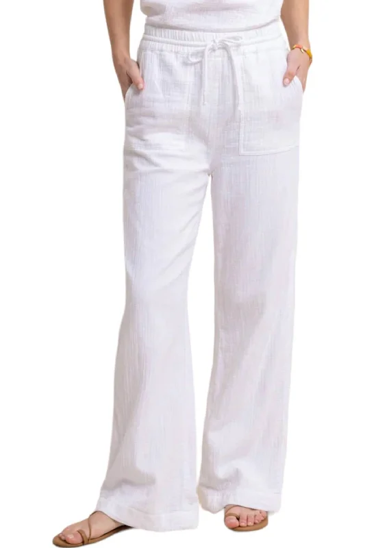 Laken Wide Leg Pants In White