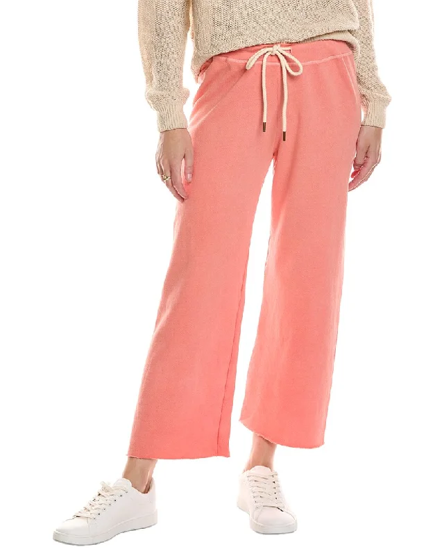 THE GREAT The Wide Leg Cropped Sweatpant