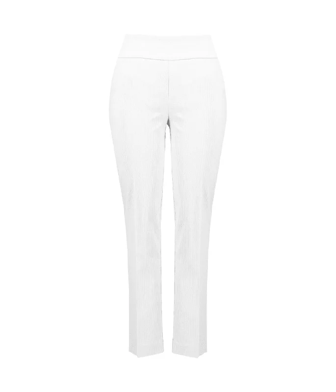 Women's Jacquard Pull-On Pants In White